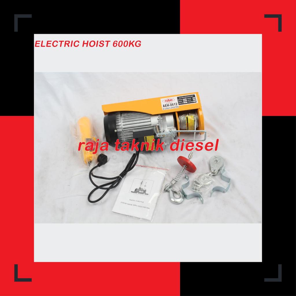 MINI ELECTRIC HOIST 600 KG TAKEL LISTRIK PA 600 A ROPE HOIST PA600