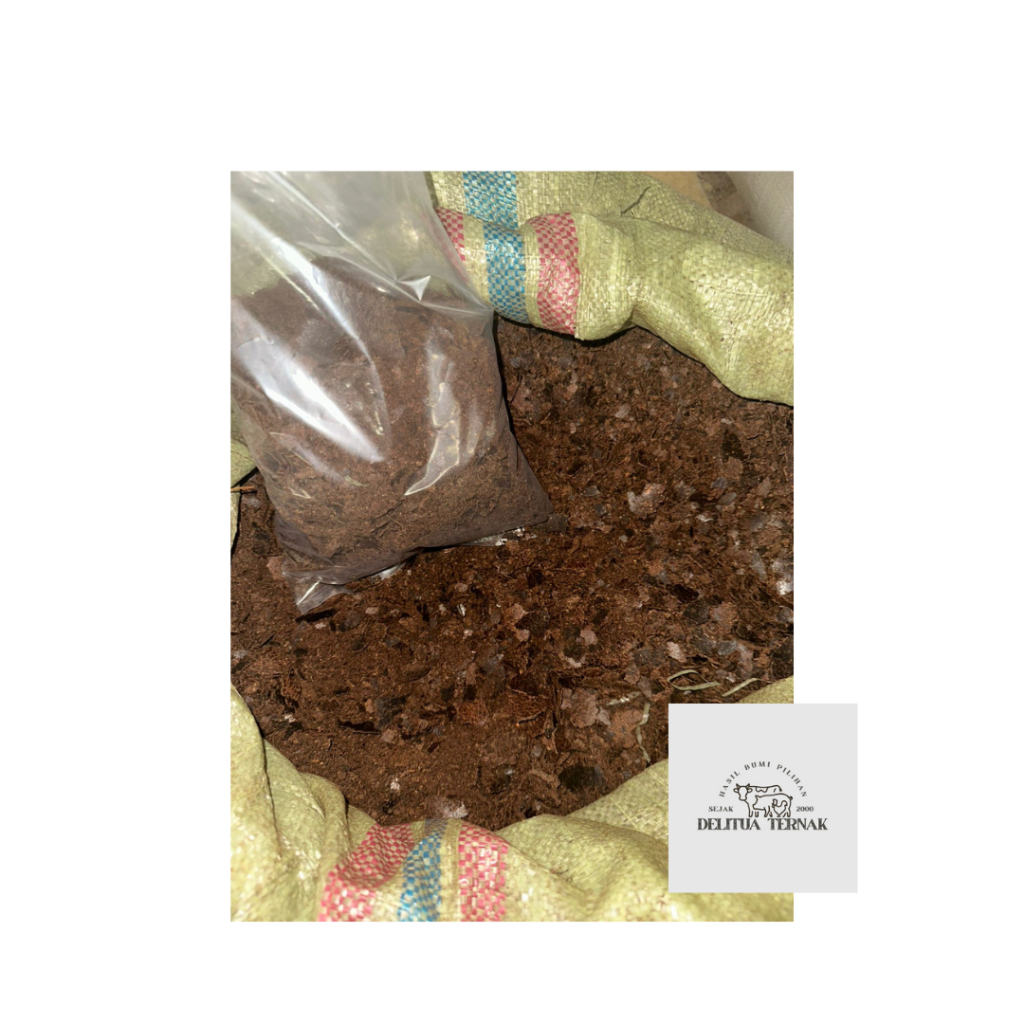 Bungkil Kopra/Kelapa 1 kg - Sumber Protein Tinggi untuk Ternak Unggas, Sapi, Kambing