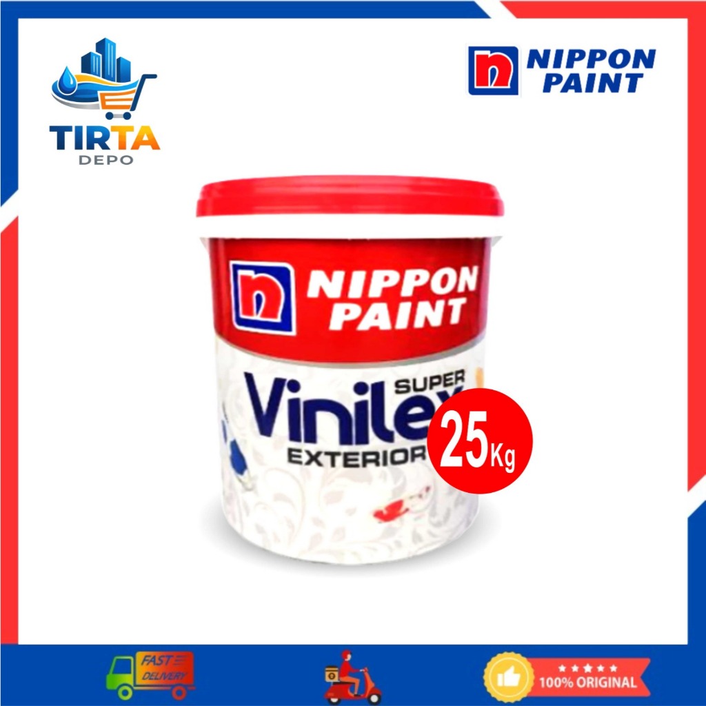 Nippon Paint Vinilex Cat Tembok Eksterior Cat Anti Jamur Anti Pudar 25 Kg