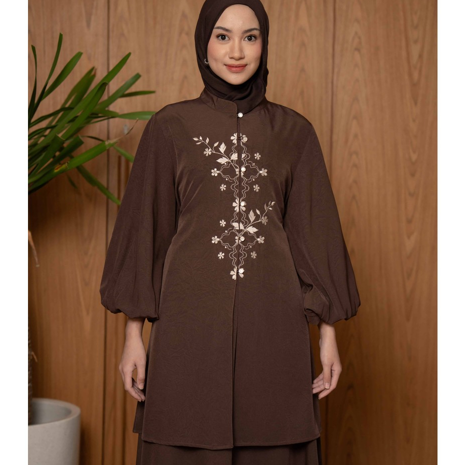 Mayoutfit Orella Tunic | Tunik Wanita Baju Kurung Malaysia Raya Melayu Lebaran Kondangan Outfit