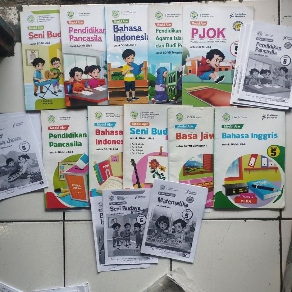LKS KELAS 5 SD/MI + KUNCI (SEBAGIAN) SEMESTER 1, PUSTAKA PERSADA