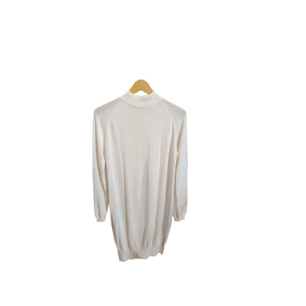 Harlan + Holden White Knit Long Sweater