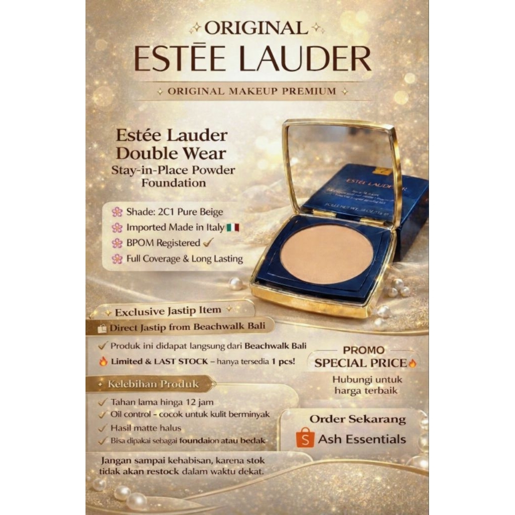 ORIGINAL NEW : Estee Lauder Double Wear Matte Powder Foundation • Refillable