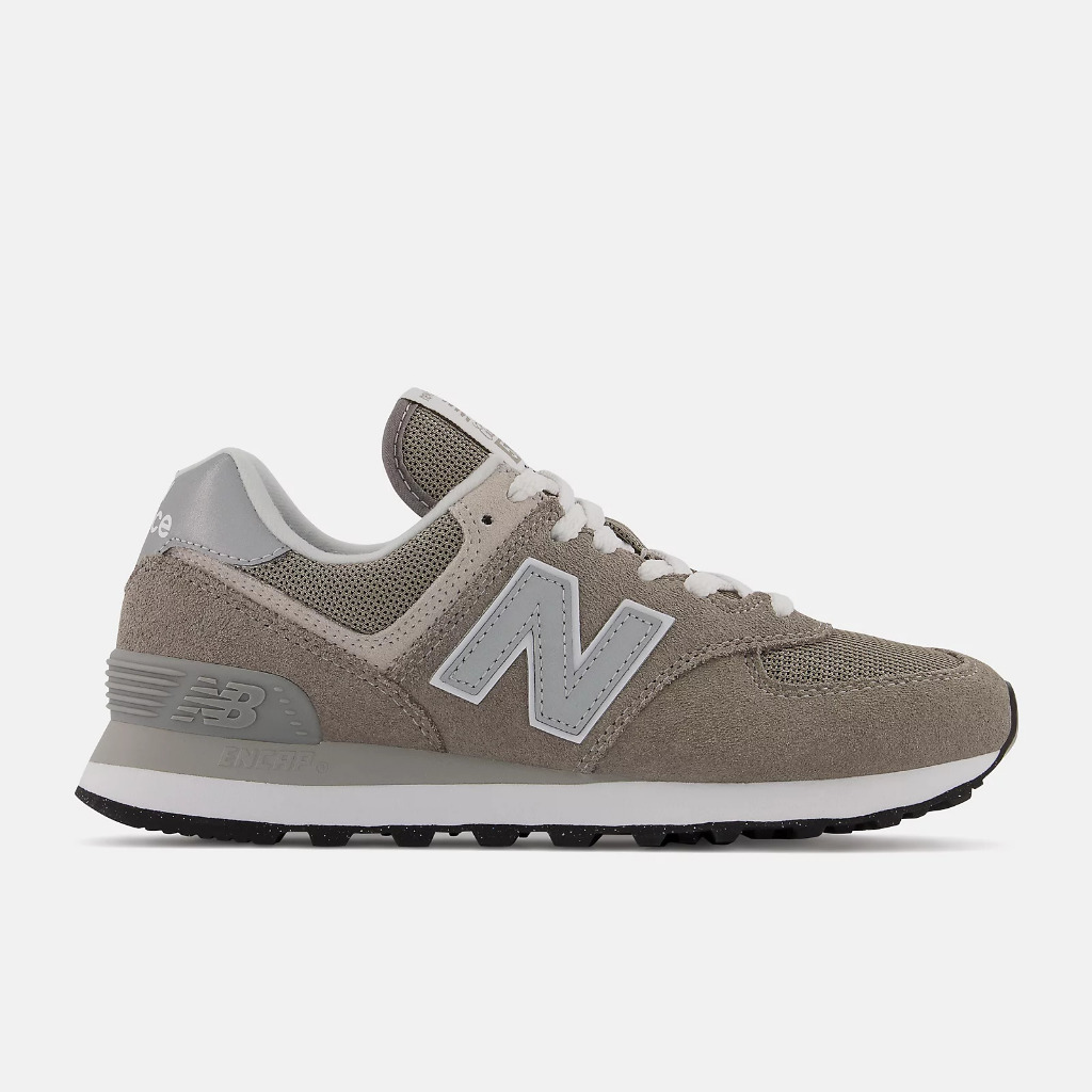 Sepatu Sneakers Wanita NWBC 574 Grey with NB WHITE Original WL574EVG