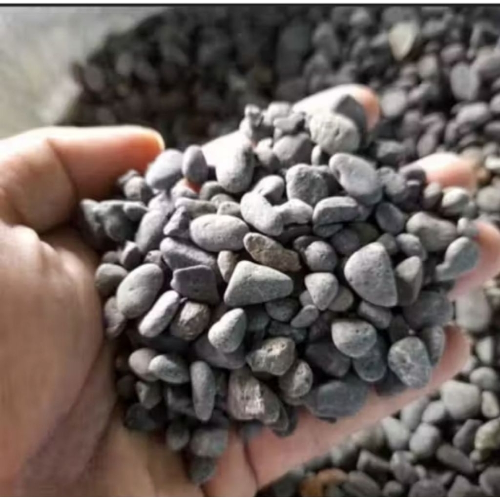Batu Kerikil/Batu Sungai Kecil Media tanam 1 Kg