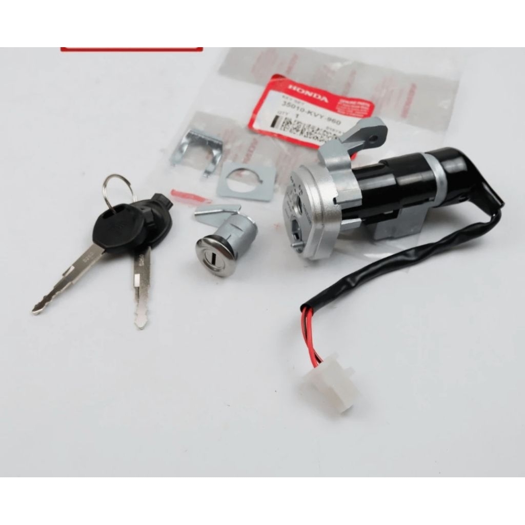 35010-KVY-960 Kunci Kontak Set Honda Beat Karbu Ori AHM