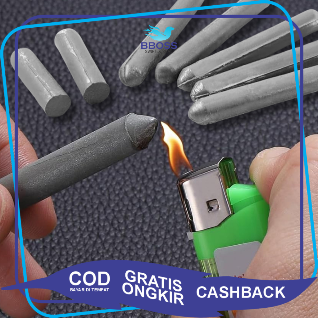 [BBOSS] Batang Las Bakar Korek Api Timah - Patri Tambal Timah Bakar - Las Lilin Bakar Korek Api