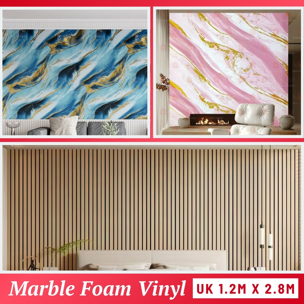 Wallpaper Dinding Vinyl Marble Roll Stiker Granit Panel Foam Lemari Cabinet Vinyl High Quality