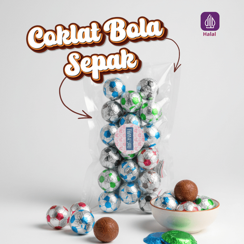 Permen Bola Coklat Kemasan Enak 100gr Oleh oleh Aneka Coklat Unik