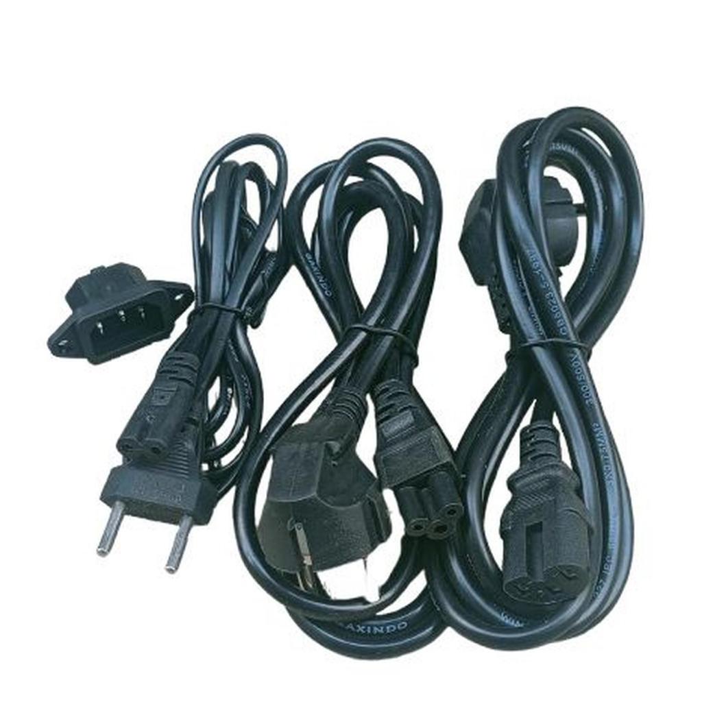 Kabel Power AC Cpu Komputer 3 Lubang Pin Out 1.8 Meter untuk CPU PC Printer UPS Stabilizer Kabel Mag