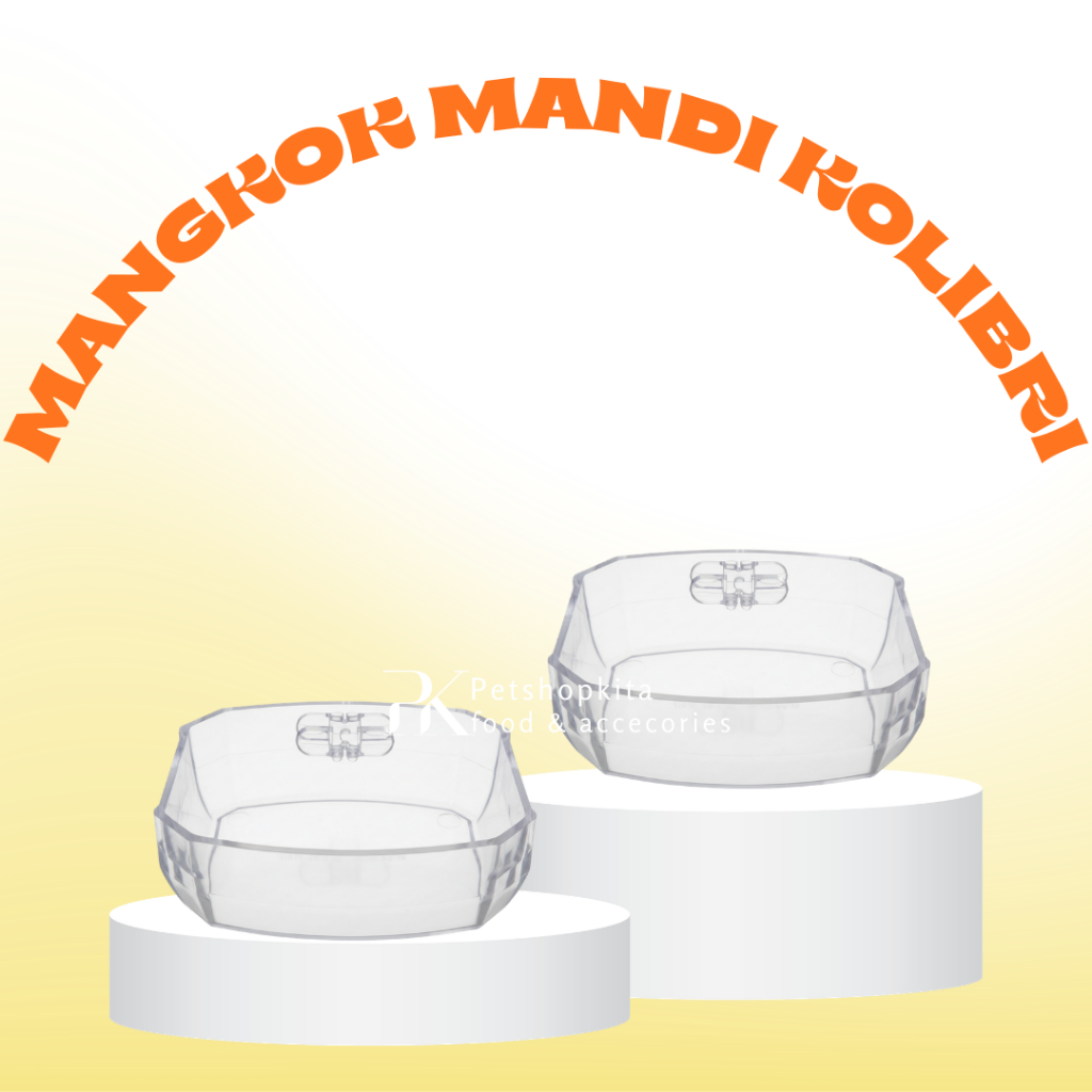 CEPUK MANDI MODEL BARU KHUSUS KOLIBRI NINJA, KONIN, SOGON, PLECI, DAN BURUNG KECIL BAHAN TEBAL