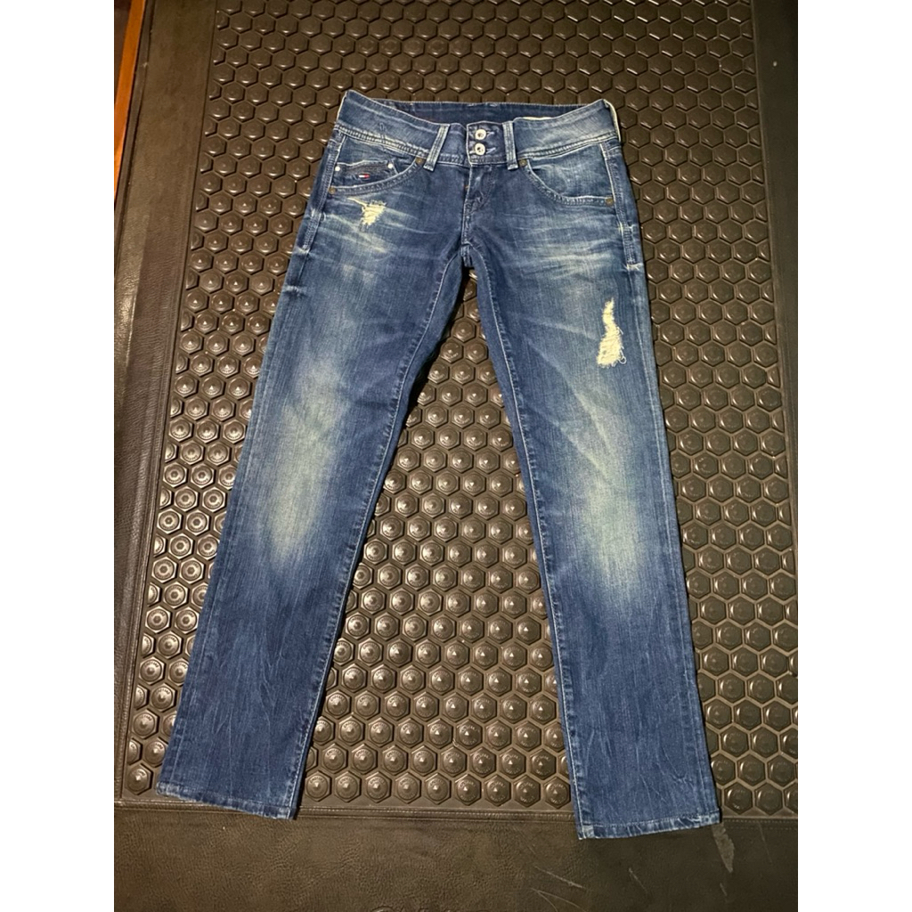 CELANA PANJANG JEANS DENIM TOMMY HILFIGER BIRU MEWAH BRANDED