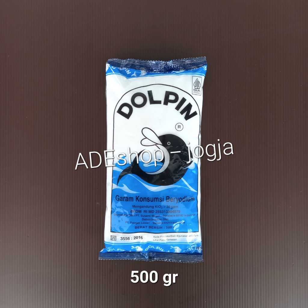 garam yodium dolpin 500 gr gram lumba konsumsi beryodium salt