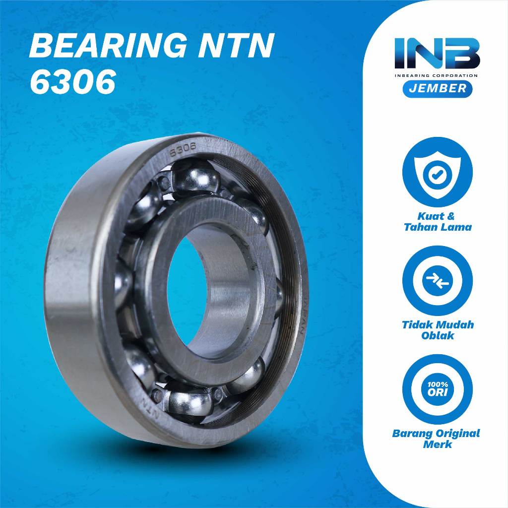 Laker Bearing 6306 NTN Bearing Mesin Pompa Irigasi Ns80 Bearing Dalam Mesin DIesel Original NTN INB 