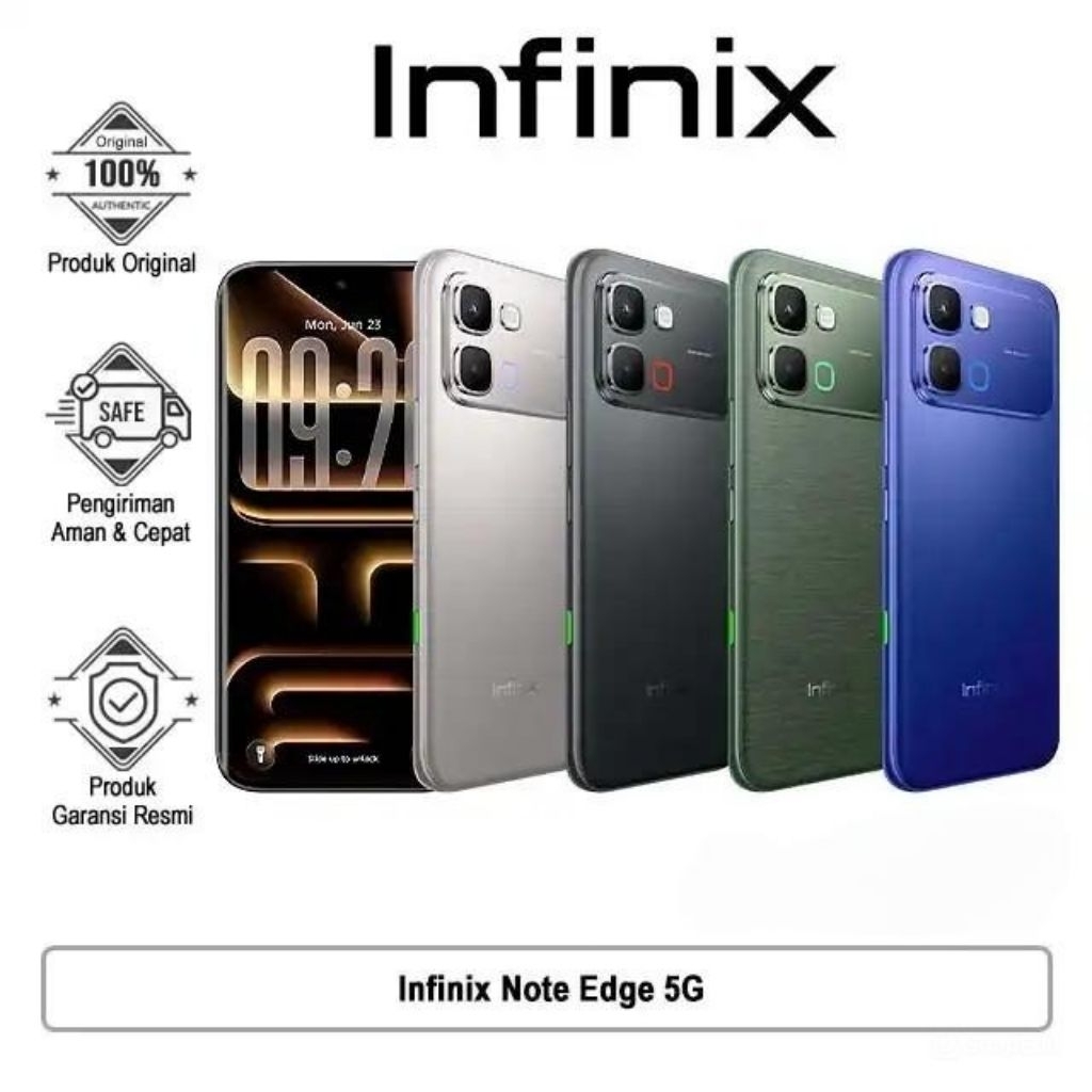 Infinix Note Edge 5G 8GB 256GB Garansi Resmi Layar AMOLED NFC Baterai Besar Smartphone Original