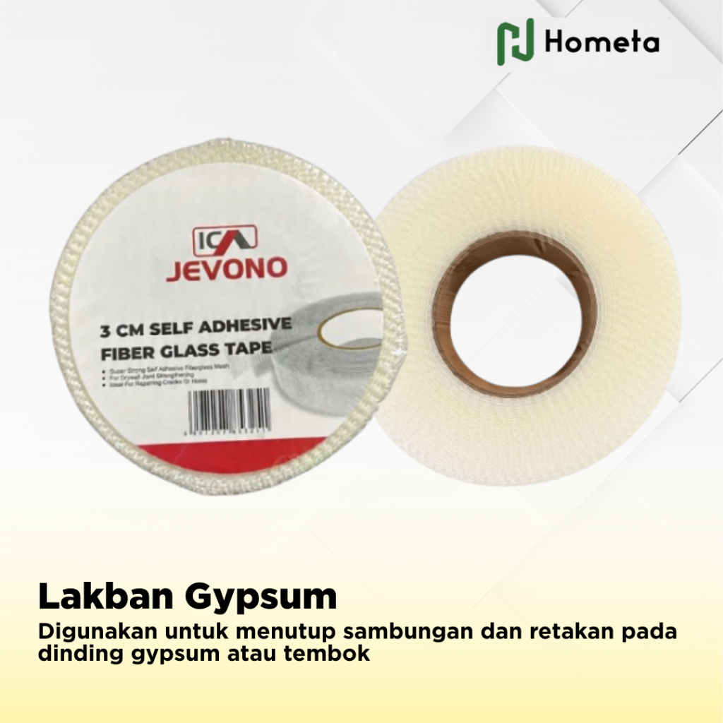 Lakban Gypsum Perekat Kuat Anti Retak Dinding Gipsum