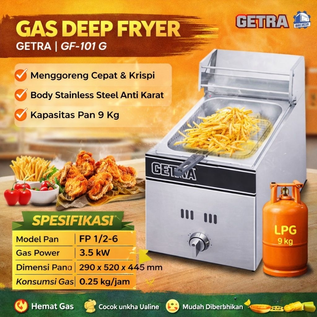 GAS DEEP FRYER (GETRA) GF-101G