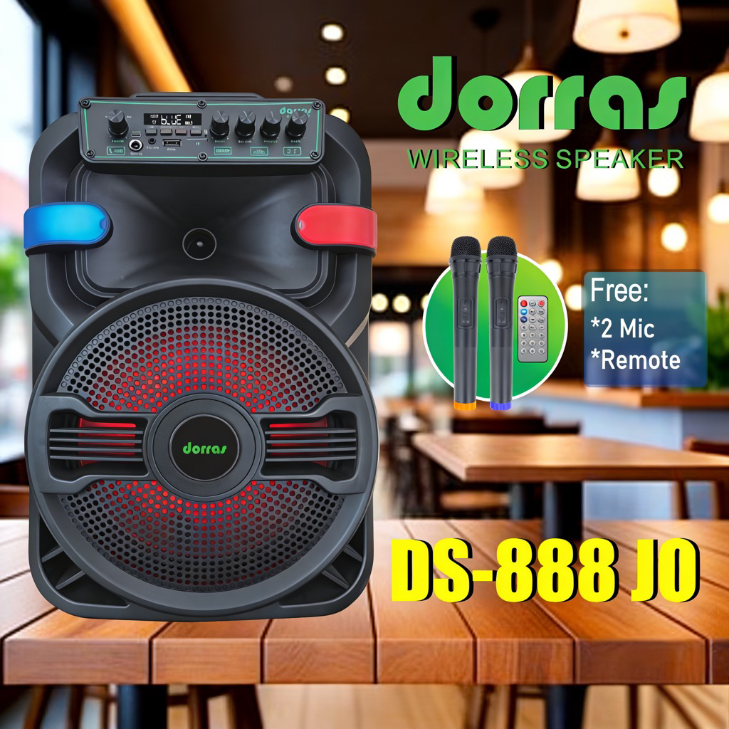 Promo Khusus - Speaker DS 888 JO Free 2 Mic Wireless