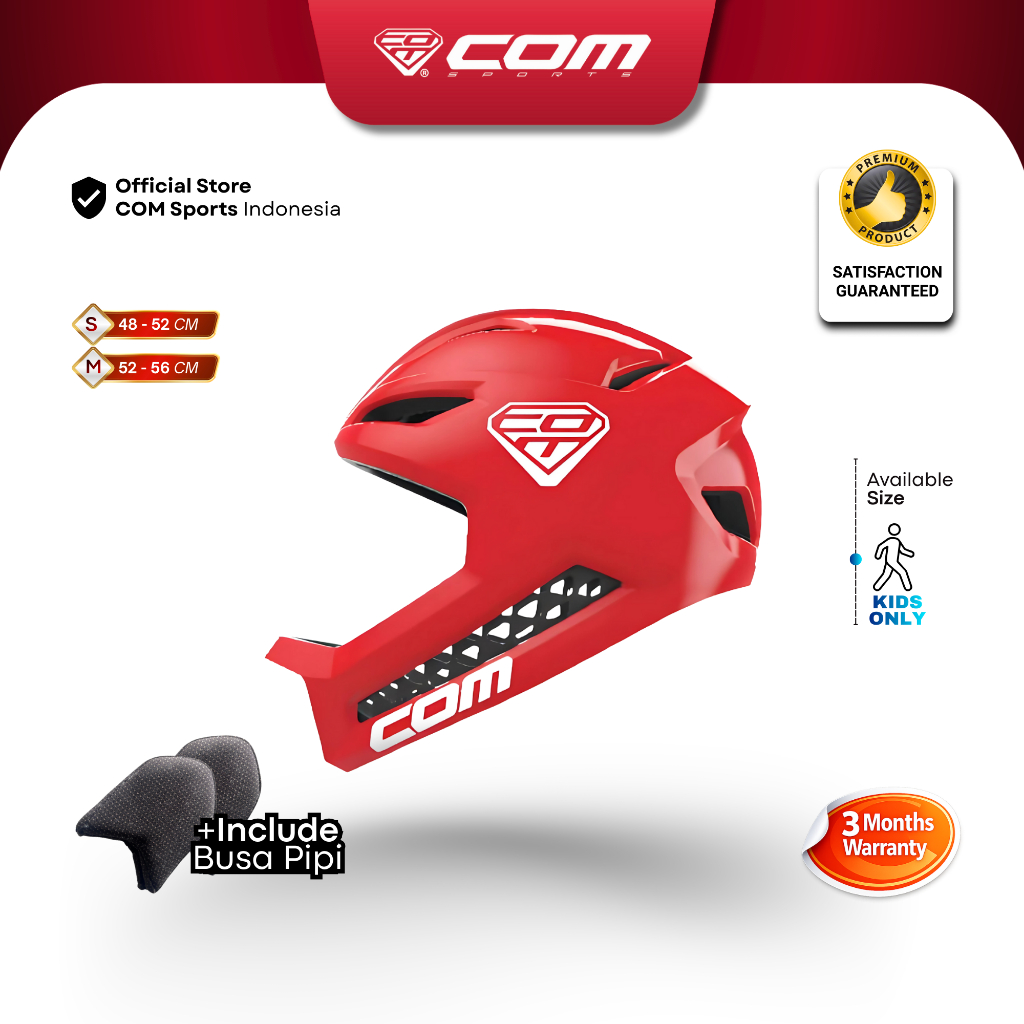 [READY] COM SPORTS Kids Helmet R3 / Helm COM R3 Pushbike Balance Bike