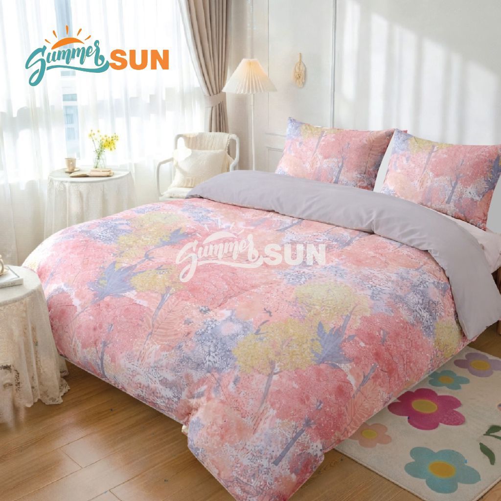 Bed cover Set Watter Colour Mix Silver - Summersun09