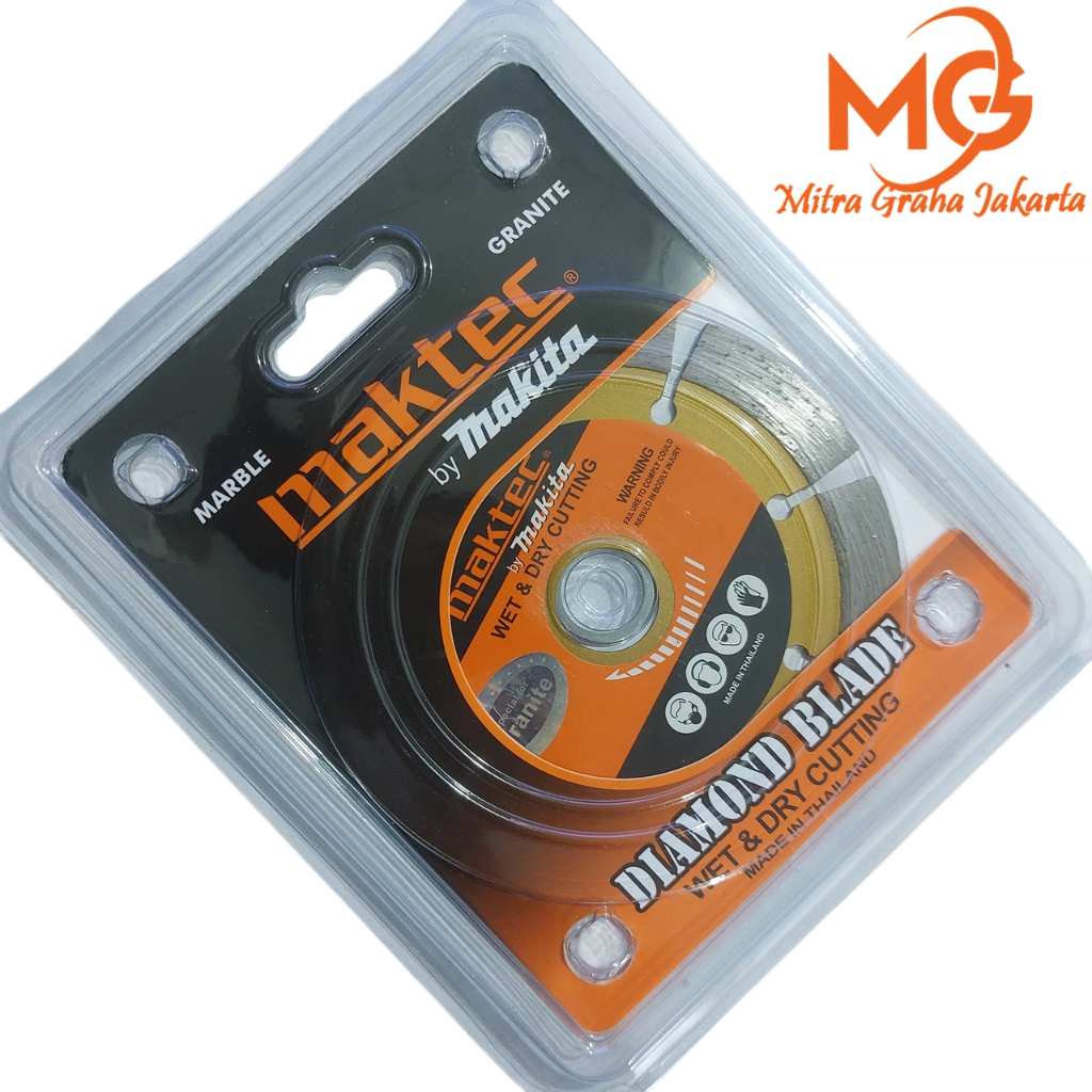 Mata Potong Keramik Granit Diamond Wheel Kering Gurinda 4" Inch Maktec Mata Pisau Mesin Gerinda Diam