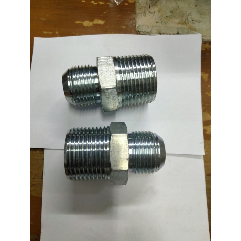 Double nepel 1" npt x jic