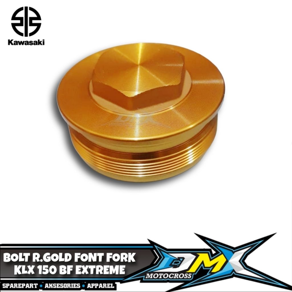 BOLT R.GOLD BAUT TUTUP USD KLX 150 BF EXTREME ORIGINAL KAWASAKI 92154-1894-484
