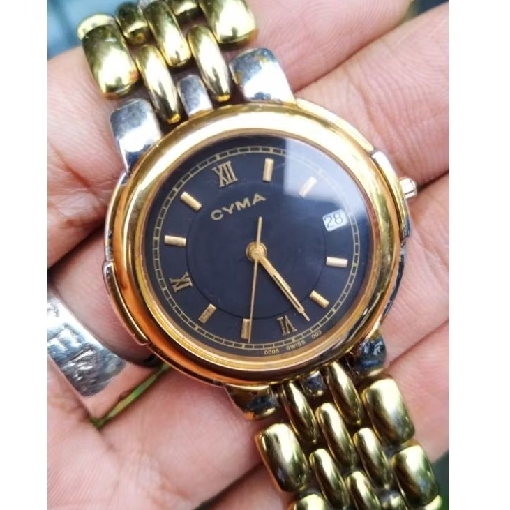 Jam Tangan Cyma Le Locle vtg Bekas Second Preloved