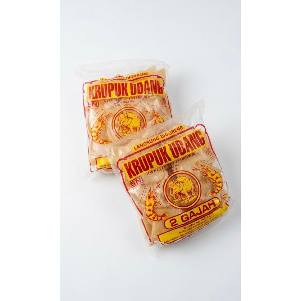 Krupuk Udang 2 Gajah 250gr