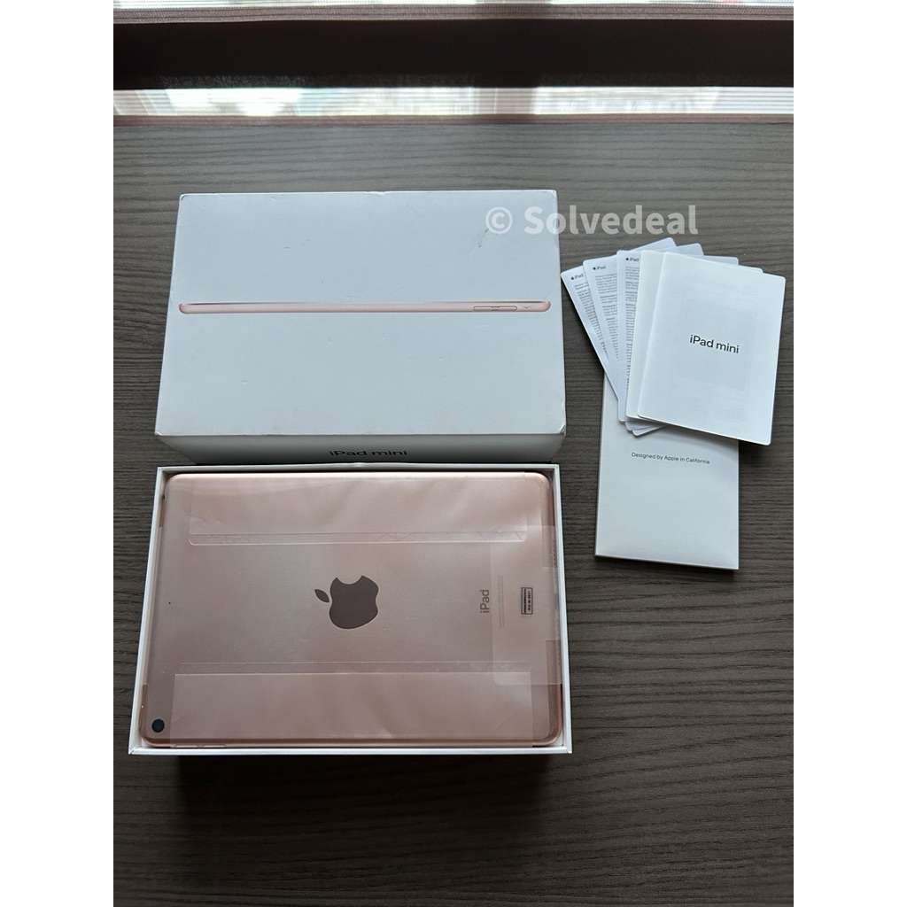 iPad Mini 5 64GB Ibox Gold — Mulus Fullset + Bonus Case