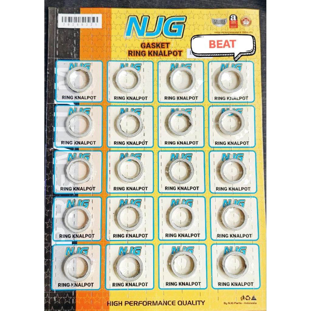 Paking RING KNALPOT BEAT ISI 20