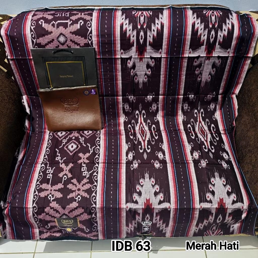 Sarung BHS Royal IDB Gold Original Jahit Tengah