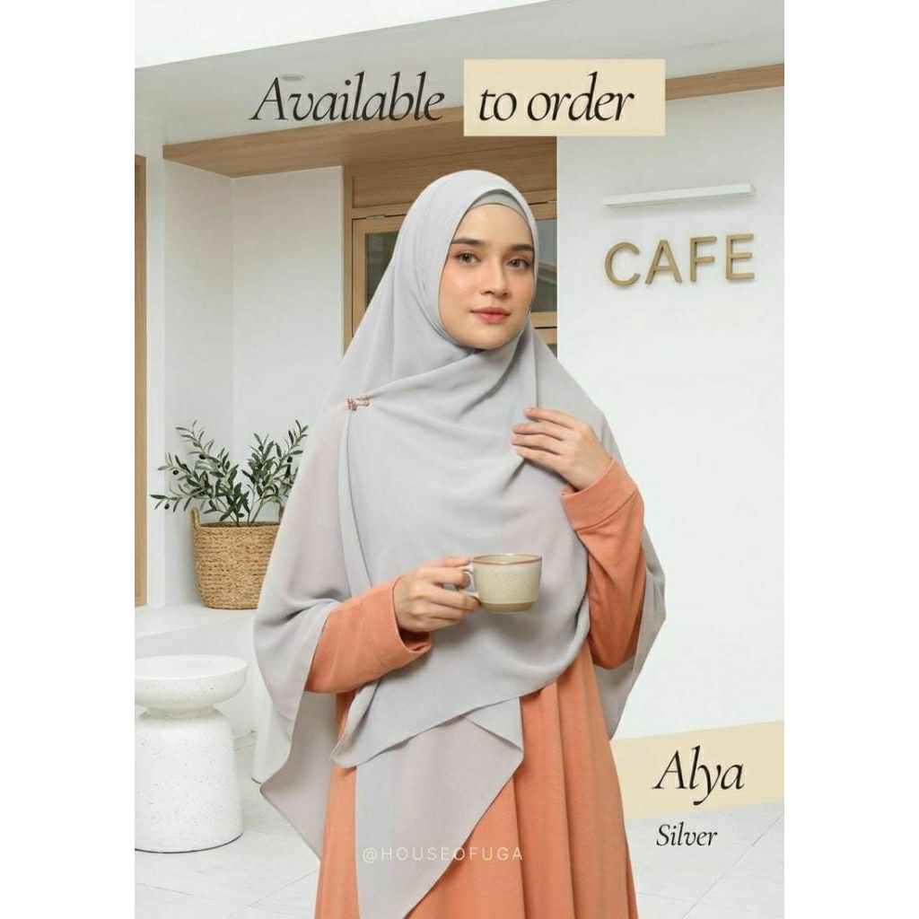 ALYA KHIMAR SCARFT INSTANT BY HOU ||  KHIMAR JUMBO SYARI /SCARF POLOS JUMBO