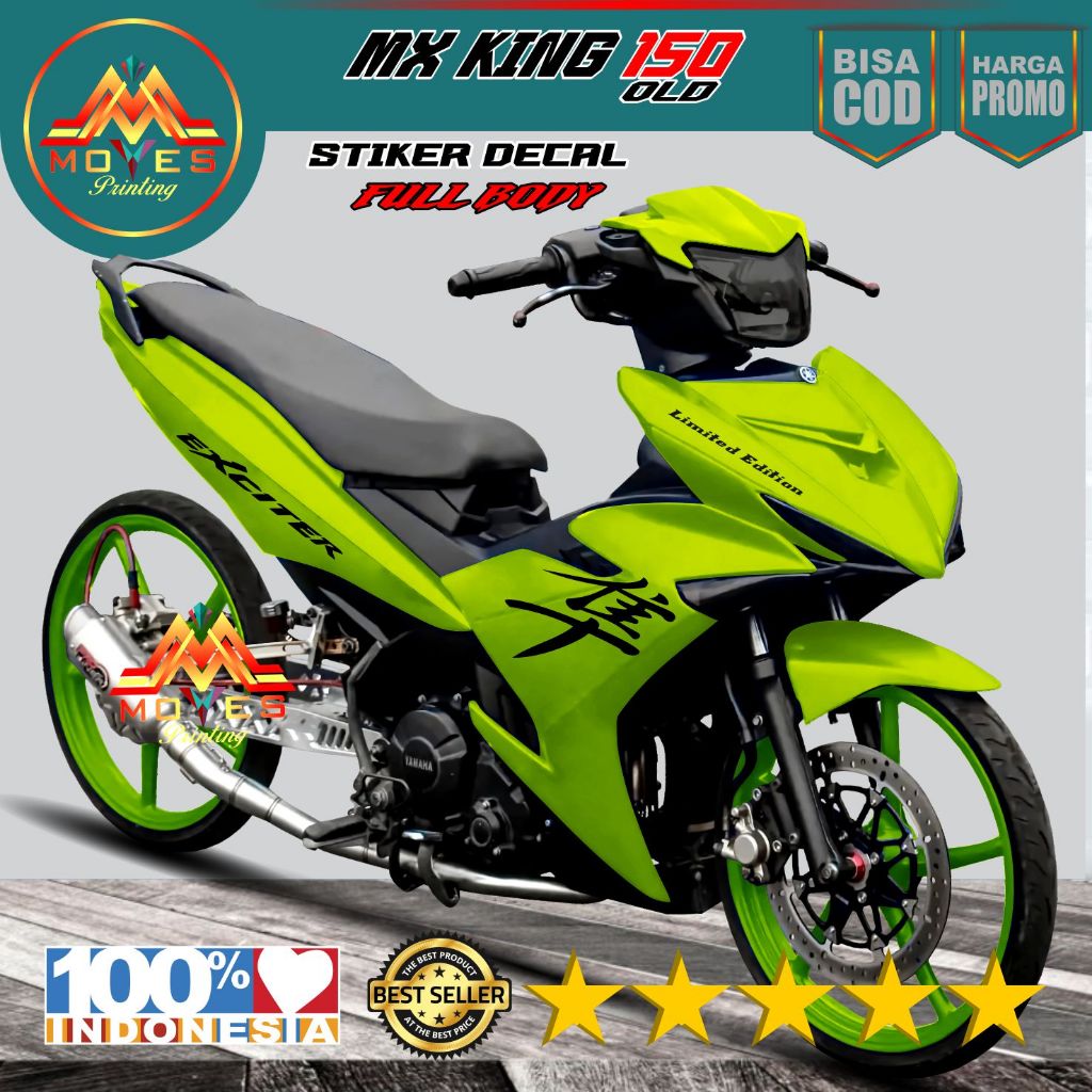 Bisa Cod ( Promo )  Sticker Decal Mx King 150 Full Body Dekal Mx King 150 Full Body Stiker Mx King 1