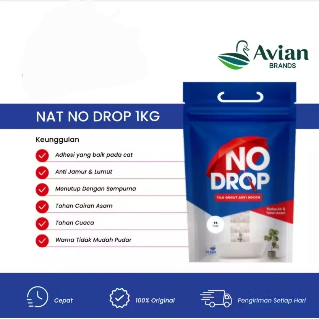 NAT KERAMIK ANTI ASAM & BOCOR NO DROP