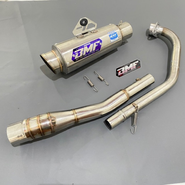 KNALPOT SELINCER BMF RACING EXHAUST TIPE PROMIN FULL SET UNTUK MOTOR JUPITER MX NEW JUPITER MX OLD