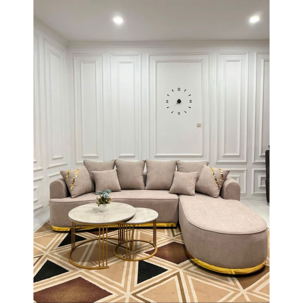 ELVIRA- sofa L sofa ruang tamu sofa sudut sofa unik