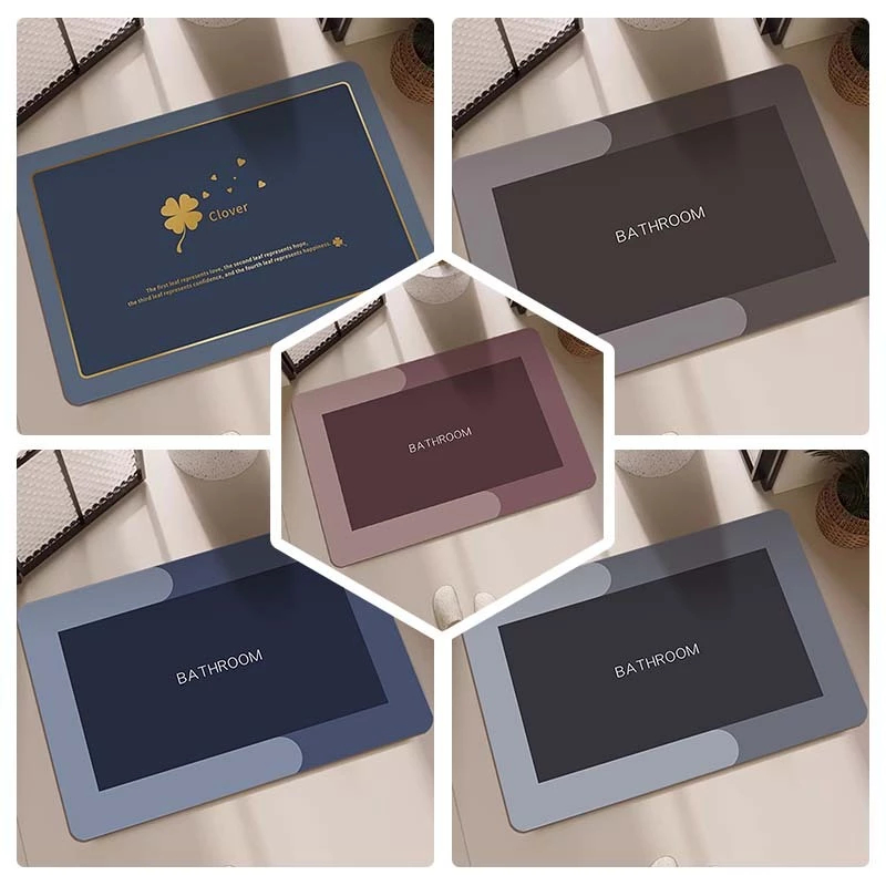 Kamar Mandi Keset Lantai Menyerap Air  Kotak Anti Slip Keset  Anti Slip Tidak Berbau Menyerap Air