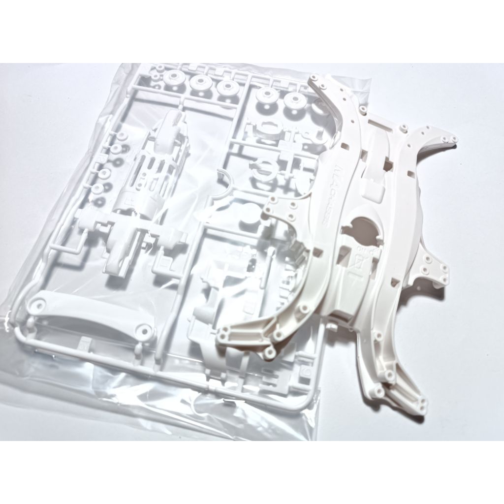 Chassis gearbok set MA putih original tamiya