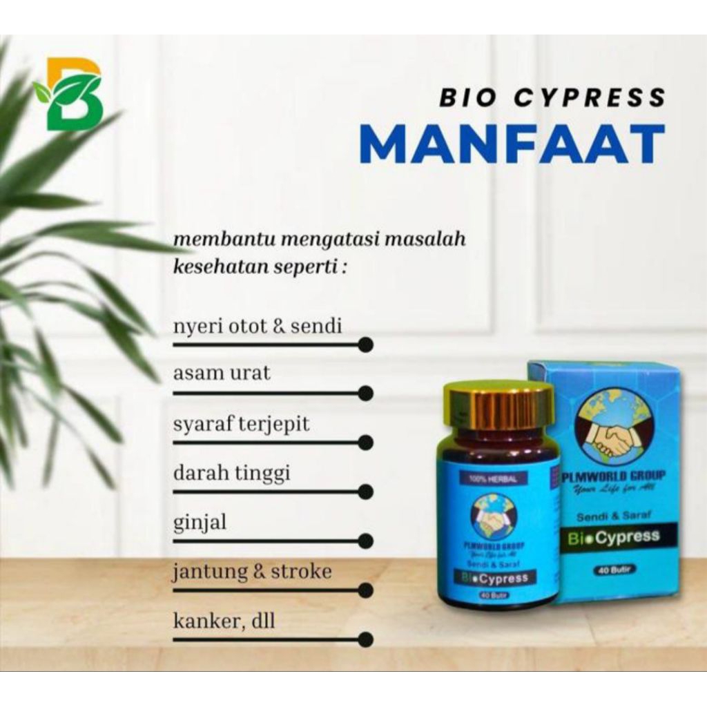 BIOCYPRESS 40 BUTIR BOTOL ASLI ORIGINAL