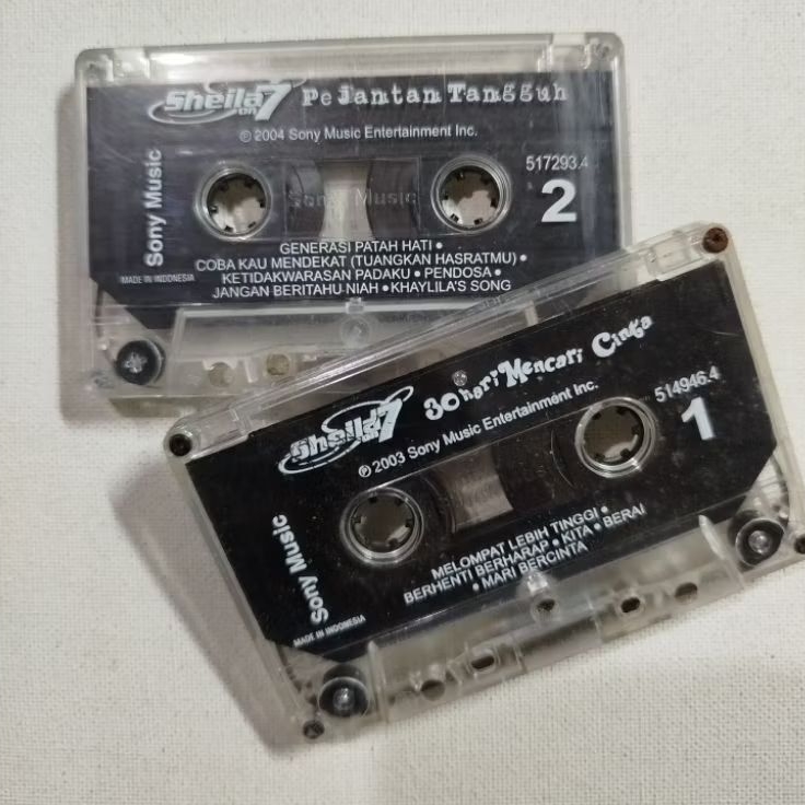 KASET PITA SHEILA ON 7 PEJANTAN TANGGUH & 30 HARI MENCARI CINTA (2KASET TANPA COVER)