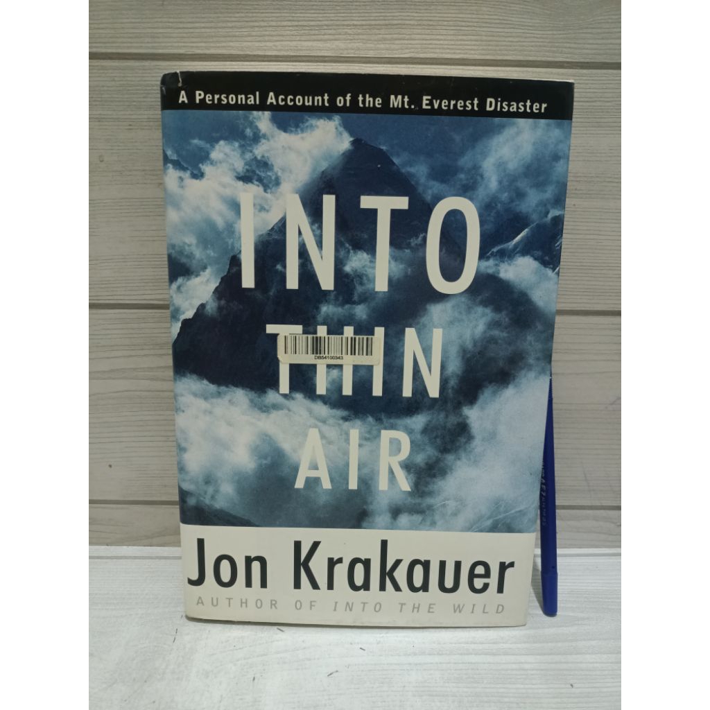 INTO THIN AIR BY Jon Krakauer