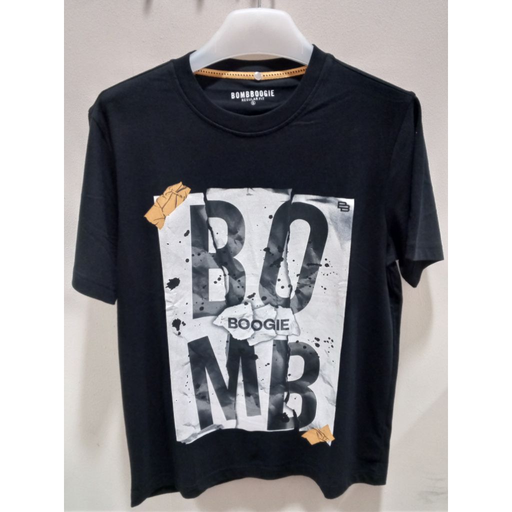 Kaos lengan pendek Pria Bomboogie original size S-XL