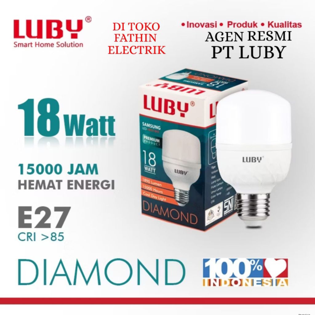 BOHLAM LED LUBY / LAMPU LED LUBY DIAMOND 18W