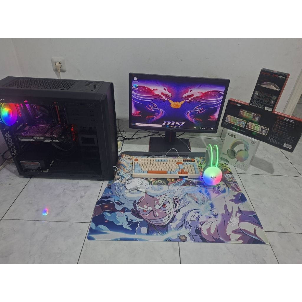 TERMURAH Pc Gaming Pc Editing Pc Rakitan Pc Fullset Pc Streaming live core i7 gen 6 GTX 1060 Sgh kom
