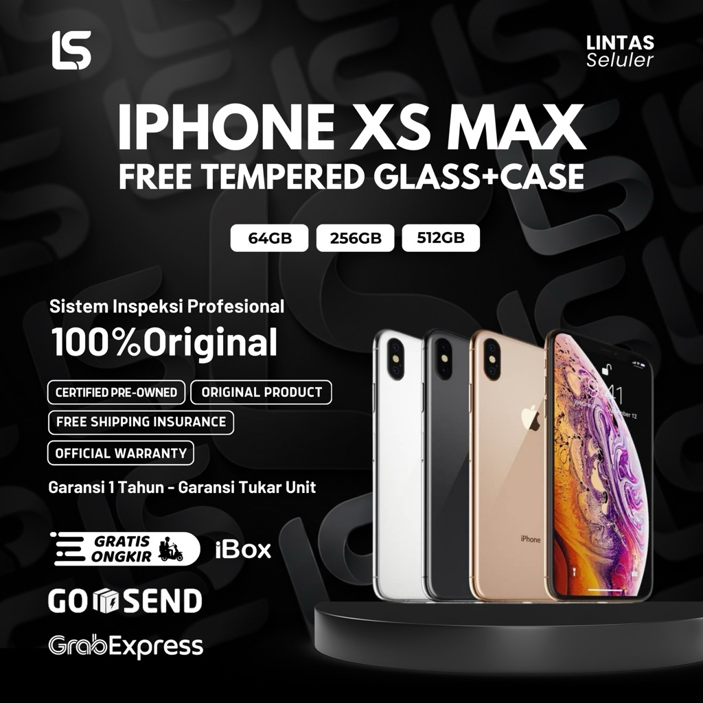 Apple iPhone XS Max 64GB / 256GB / 512GB Garansi Resmi Indonesia Original Apple – Lintas Seluler