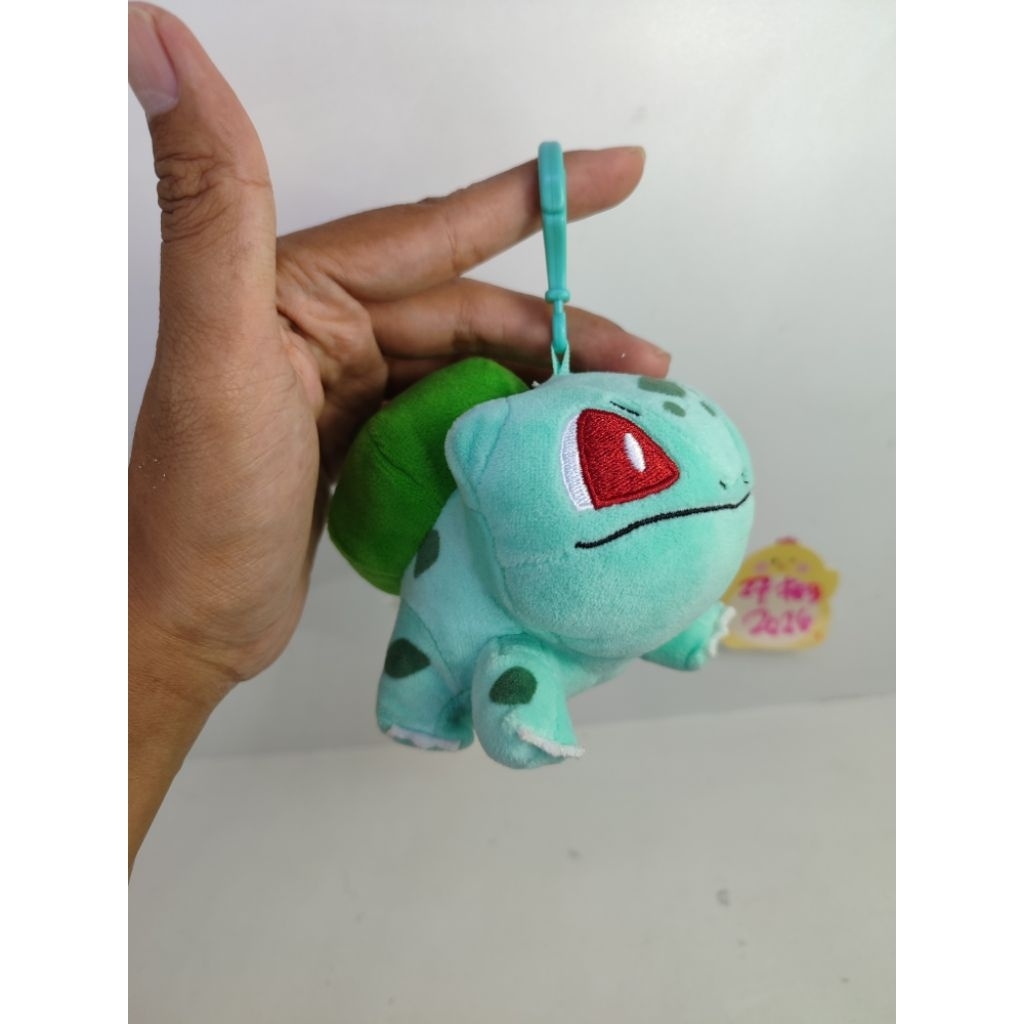 boneka Bulbasaur pokemon mini keychain