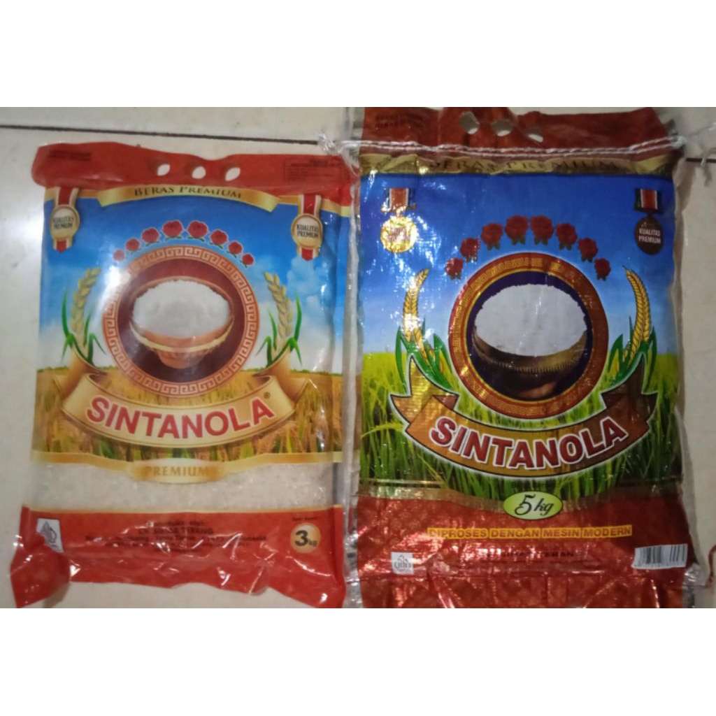 Beras Sintanola Premium Kemasan 3Kg dan 5Kg [Tersedia Instant Surabaya].