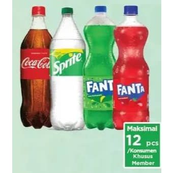 FANTA MINUMAN BERSODA 1 LITER 1 PACK 12 BOTOL