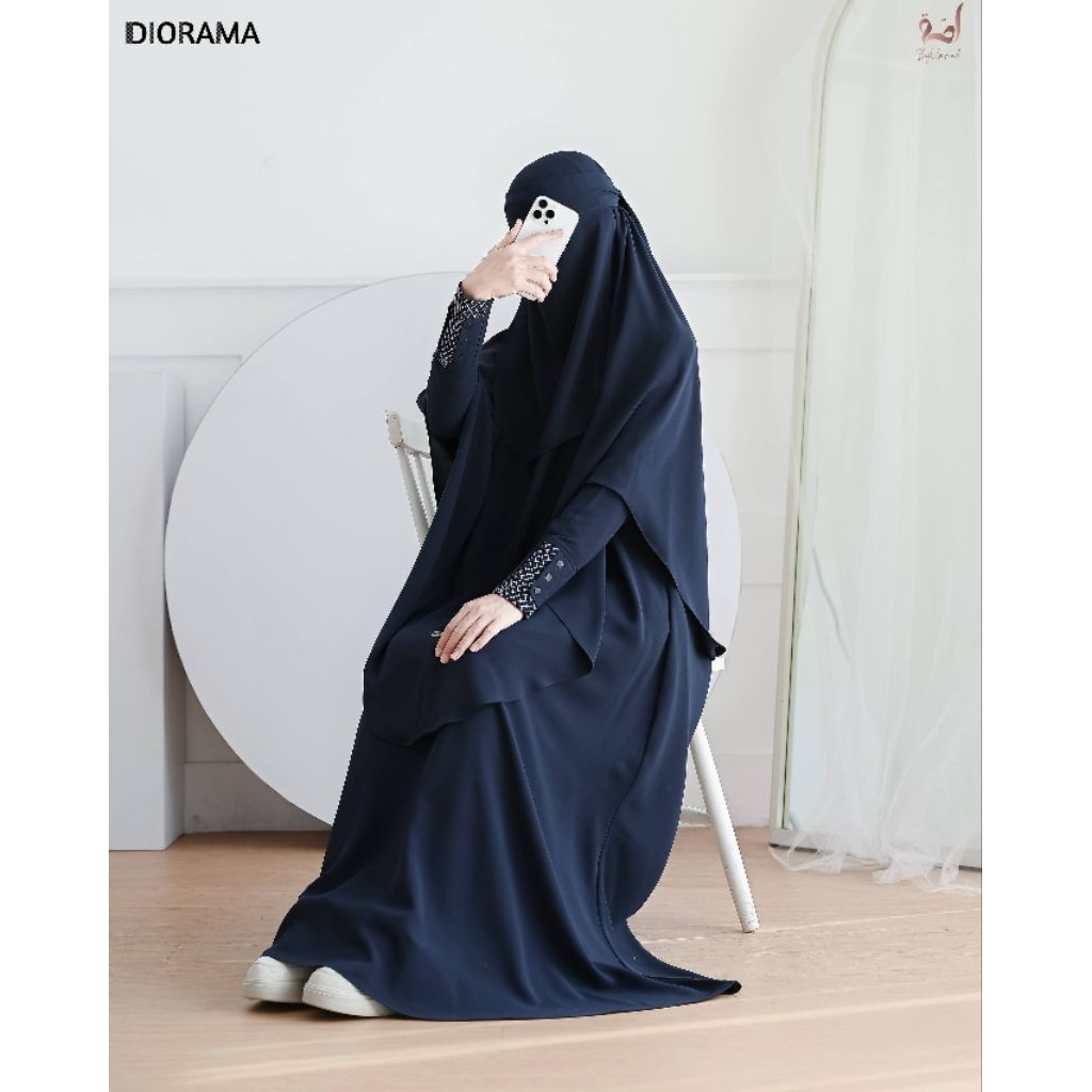 GAMIS SYAR'I WANITA DIORAMA BY UMMAH | GAMIS SYAR'I | GAMIS LEBARAN | GAMIS CASUAL
